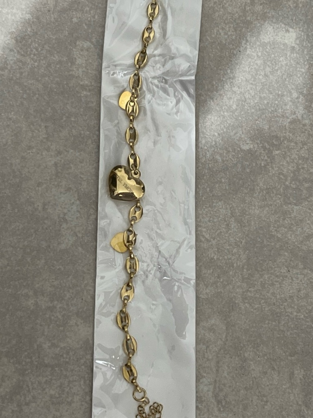 Gold Heart Link Bracelet - Women Jewelry